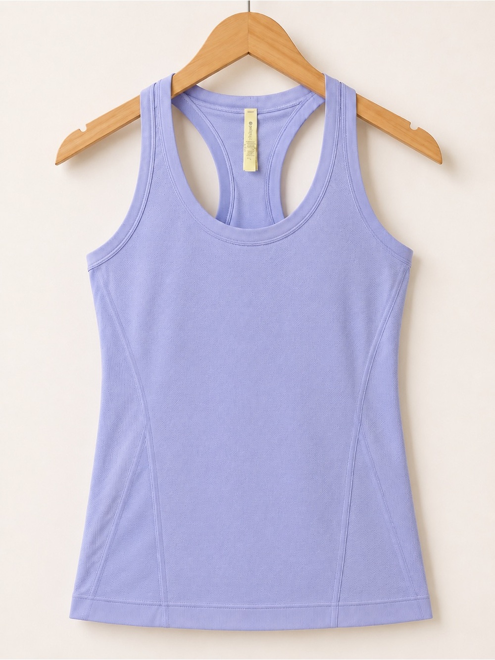 Athleta Lavender Racerback Momentum Scoop Neck Athletic Yoga Textured Tank Top